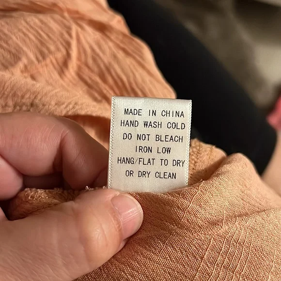 NWOT Oddy Ruffle Lace Peach Blouse - Picture 9 of 9